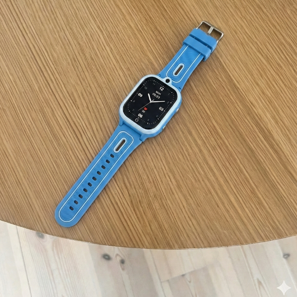 High end Børne Smartwatch 4G med GPS & Videokald – Dansk Sprog - Blå - iHero - Bedste smartwatch til børn - Techii.dk