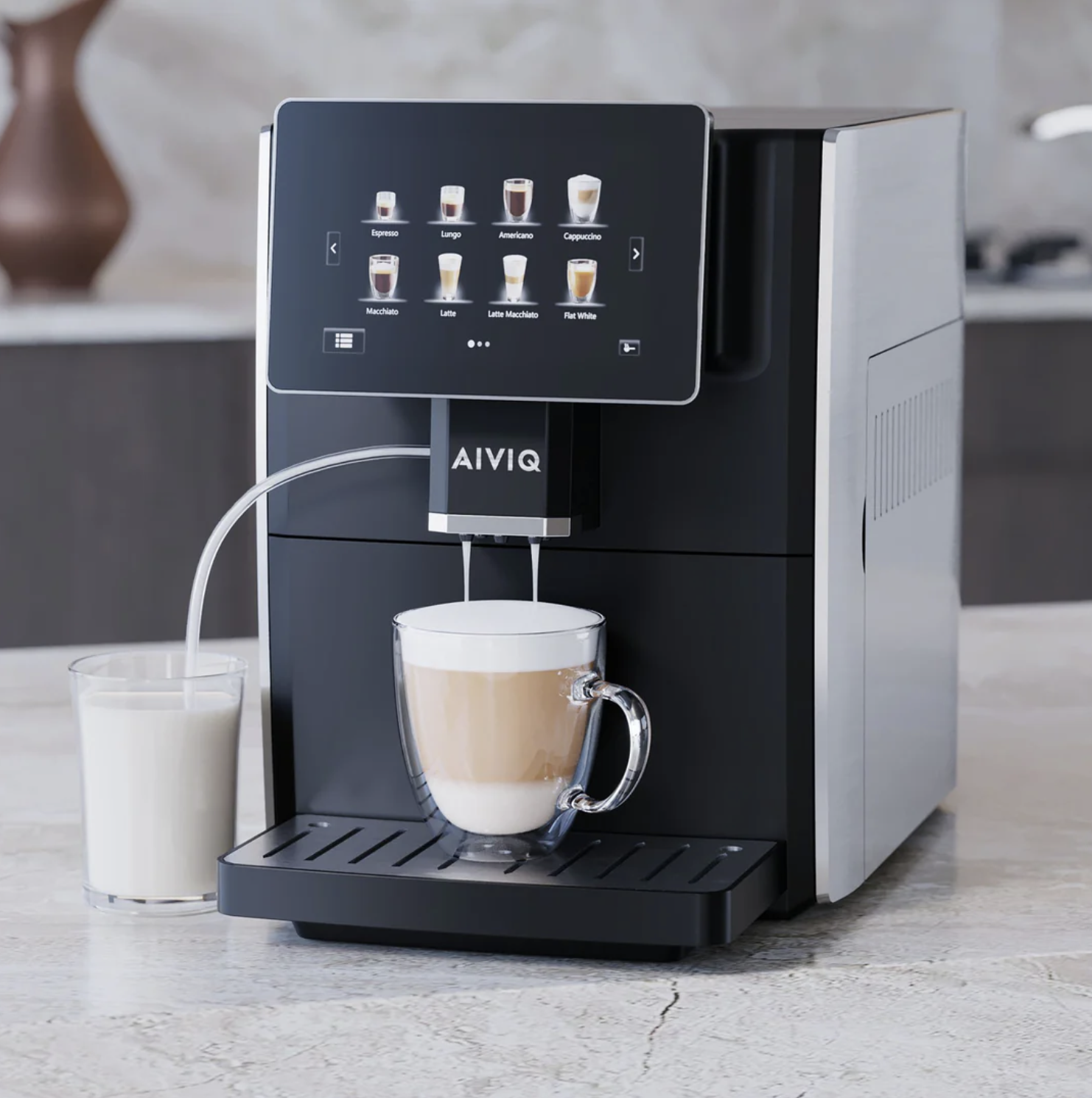 AEM-101S Automatisk Espresso Maskine - Espressomaskine bedst i test - Techii.dk