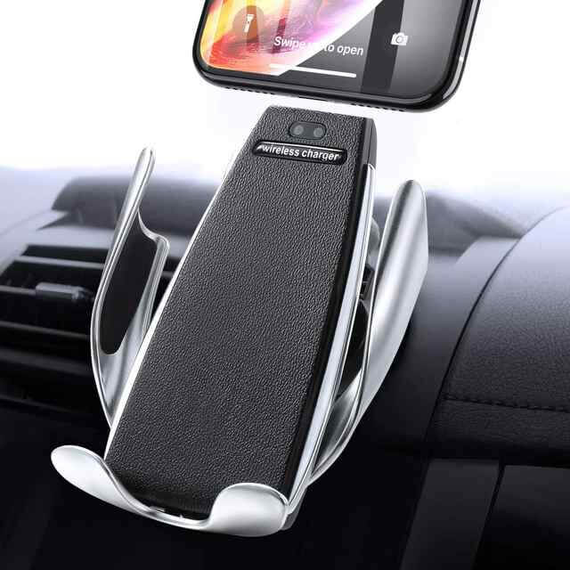 Automatisk Mobilholder til bilen med Trådløs oplader - Majestic Editon - iHero - Mobilholder til bilen - Techii.dk