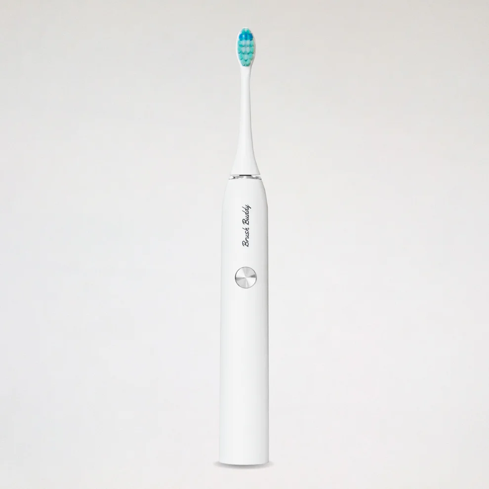 Brush Buddy Elektrisk Tandbørste Hvid - Elektrisk tandbørste test - Techii.dk