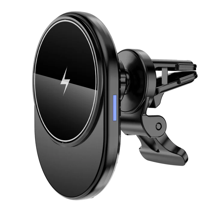 Magnetisk Mobilholder til bilen med Trådløs oplader - Fast Charge - iHero - Mobilholder til bilen - Techii.dk