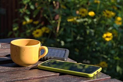 Powerbank med solceller
